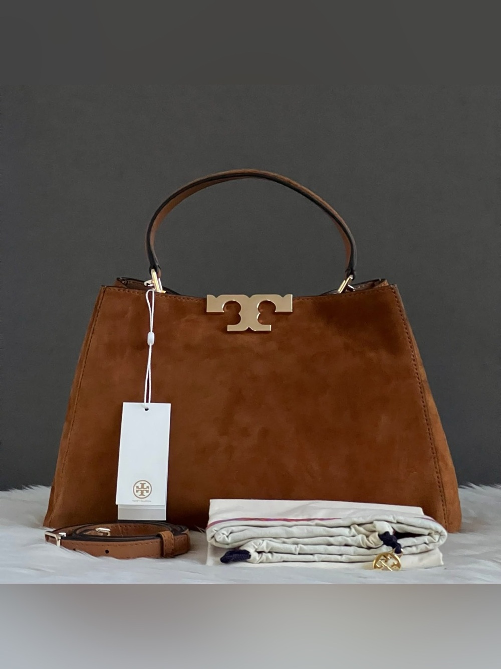 174980 - Tory Burch Eleanor Suede Satchel